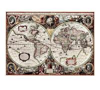 Carte Du Monde Vintage, Antique, Historique, Éducatif, Salle De Classe, Projection De Globe, Décoration Murale, Toile, Impressions D'Art, Affiche, Décor De Salle D'Étude, A3 40X50Cm Sans Cadre