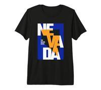 Carte du Nevada Nevada State Pride Souvenir de Voyage T-Shirt Haut de Gamme