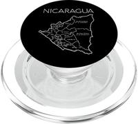 Carte du Nicaragua Guardabarranco Nicaragua Nica SOS Managua PopSockets PopGrip pour MagSafe