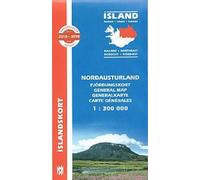 Carte du nord-est de l'Islande | Mal og menning