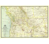 Carte du nord-ouest des États-Unis et des provinces canadiennes de 1941