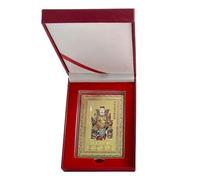 Carte du Nouvel An chinois, héritage en cuivre à collectionner, carte de protection année du cheval, pour attirer l' et le succès à exposer en sac en voyage à la maison et à la maison