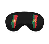 Carte du Portugal avec masque de sommeil drapeau masque pour les yeux portable bandeau doux avec sangle réglable pour hommes femmes