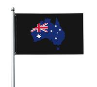 Carte Du Relief De L'Australie Garden Flag Colorée Drapeaux Décoratif Drôle Bannière Pour Porche Patio Extérieure 90X150Cm