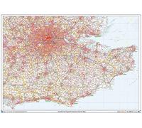 Carte du secteur à code postal - S4 - Carte murale avec revêtement en plastique