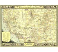 Carte du sud-ouest des États-Unis de 1940