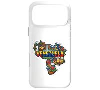 Carte du Venezuela Icônes Culturelles Drapeau Arepa Salto Angel Coque pour iPhone 17 Pro Max