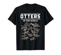 Carte éducative des loutres du Monde pour espèces Sauvages T-Shirt
