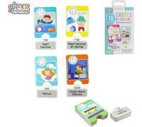 Carte Éducative J'apprends L'Heure 36 Pièces 18 Cartes + 6 ans 14 x 3 x 9 cm