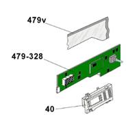 Carte électronique module de commande (repère 479-328) Machine à laver Lave-linge 49038315 CANDY