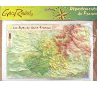 Carte en relief - Alpes-de-Haute-Provence - 21 x 31 cm | Relief Editions