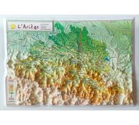 Carte en relief - Ariège - 21 x 31 cm | Relief Editions