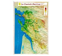 Carte en relief - Charente-Maritime - 31 x 21 cm | Relief Editions