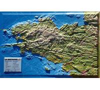 Carte en relief de la bretagne - 3DMAP - 3dmap - Atlas / carte