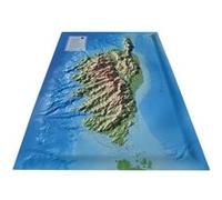 CARTE EN RELIEF DE LA CORSE