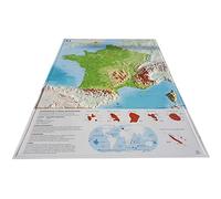 CARTE EN RELIEF DE LA FRANCE PHYSIQUE