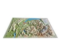 CARTE EN RELIEF DE LA HAUTE SAVOIE VERSION ETE