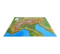 Carte en relief de l'arc alpin - Echelle 1 : 1 700 000 - 3DMAP - 3dmap - Atlas / carte