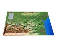 Carte en relief de l'aude - 3DMAP - 3dmap - Atlas / carte