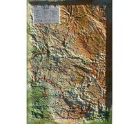Carte en relief de l'aveyron - Echelle planimétrique : 1 : 340 000, Echelle altimétrique : 1 : 80 000 - 3DMAP - 3dmap - Atlas / carte