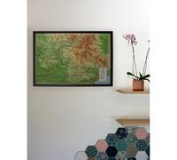 CARTE EN RELIEF DES ALPES DE HAUTE PROVENCE