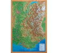 Carte en relief des alpes françaises et ses massifs alpins - Edition 2026 - 3DMAP - 3dmap - Atlas / carte