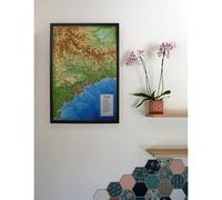 CARTE EN RELIEF DES ALPES MARITIMES