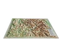 CARTE EN RELIEF DES HAUTES ALPES