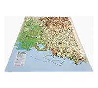 CARTE EN RELIEF DES MASSIFS DE PROVENCE