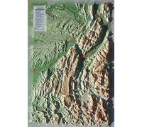 CARTE EN RELIEF DES PARCS NATURELS REGIONAUX DU VERCORS ET DE LA CHARTREUSE