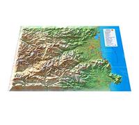 CARTE EN RELIEF DES PYRÉNÉES-ORIENTALES
