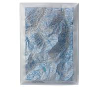 Carte en relief - Domaines Les Contamines Montjoie, St-Gervais-les-Bains, St Nicolas-de-Véroce - 70 x 50 x 7,5 cm | Dénivelés Editions