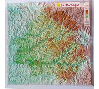 Carte en relief - Dordogne - 31 X 31 cm | Relief Editions