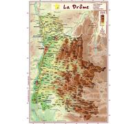 Carte en relief - Drôme - 31 x 21 cm | Relief Editions