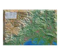 Carte en relief du gard - Échelle 1 : 300 000 - 3DMAP - 3dmap - Atlas / carte