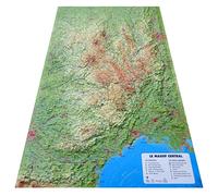 CARTE EN RELIEF DU MASSIF CENTRAL: CARTE EN RELIEF DU MASSIF CENTRAL