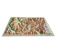 CARTE EN RELIEF DU MASSIF DE LA VANOISE