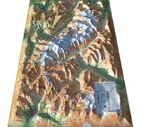 CARTE EN RELIEF DU MASSIF DU MONT BLANC: CARTE EN RELIEF DU MASSIF DU MONT BLANC