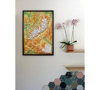 CARTE EN RELIEF DU MASSIF DU MONT BLANC: CARTE EN RELIEF DU MASSIF DU MONT BLANC