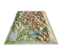 CARTE EN RELIEF DU PARC NATIONAL DES ÉCRINS