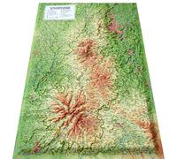 CARTE EN RELIEF DU PARC NATUREL REGIONAL DES VOLCANS D'AUVERGNE: CARTE EN RELIEF DU PARC NATUREL REGIONAL DES VOLCANS D'AUVERGNE