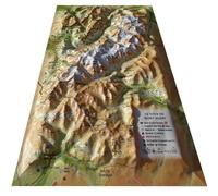 Carte en relief du tour du mont blanc - Echelle 1 : 200 000 - 3DMAP - 3dmap - Atlas / carte