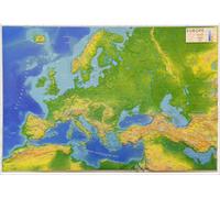 Carte en relief (en anglais) - Europe - 66 X 46 cm | Relief Editions
