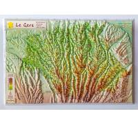 Carte en relief - Gers - 21 x 31 cm | Relief Editions