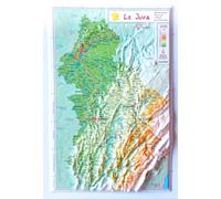 Carte en relief - Jura - 21 x 31 cm | Relief Editions