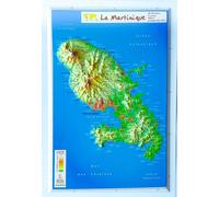 Carte en relief - La Martinique - 21 X 31 cm | Relief Editions