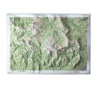 Carte en relief - Le Dévoluy - 70 x 50 x 5 cm | Dénivelés Editions