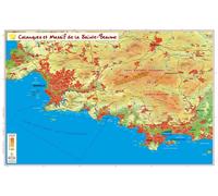 Carte en relief - Les Calanques et le Massif de La Sainte-Baume - 31 X 42 cm | Relief Editions