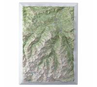 Carte en relief - Massif de Cauterets - 50 x 70 x 6,8 cm | Dénivelés Editions