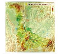 Carte en relief - Meurthe-et-Moselle - 31 x 31 cm | Relief Editions
